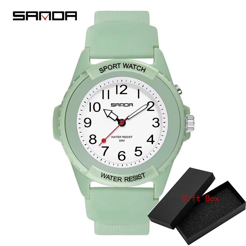 SANDA Fashion Sport Men's Watches New Luxury Waterproof Digital Quartz Classic Top Quality WristWatch Relogio Feminino 6018