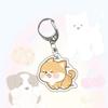 Running Animal Cat Dogs Pets Acrylic Funny Toy Animal Key Ring for Women Men DIY Car Handbag Phone Case Pendant Accessories Gift