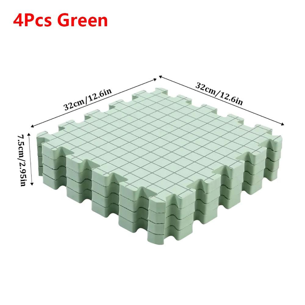 1/4Pcs Ultra Thick Knitting Block Mat Portable Grid Knitting Board New Foam Blocking Board