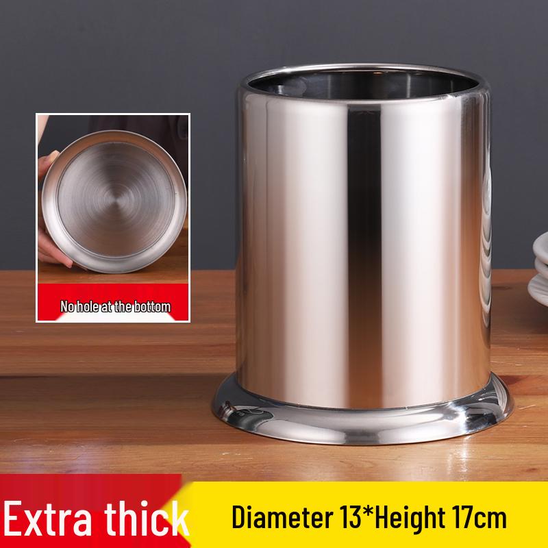 Stainless Steel and Bamboo Skewer & Chopstick Holder