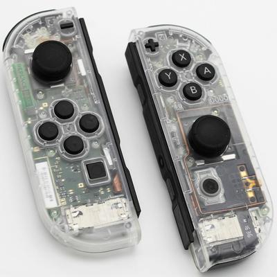 Levý pravý kryt pro Nintendo Switch Joy-con Shell Set Clear Transparent