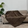 Double-Layer 100% Polyester Eco-Friendly Luxury Lamb Flannel Sherpa Blanket Winter Solid Color Thick Knitted Quilt