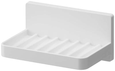 Yamazaki Jitsugyo 5958 Film Hook Water Flowing Soap Tray White Approx. W12 X D8 X H6cm MIST Floating Storage Soap Holder