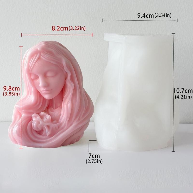 Multipurpose Silicone Mould for Portrait Relief Art Craft Cement Plasters Candle Making
