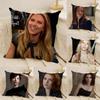 SScarlett Icon JJohansson Pillow Case Natural Linen DoubleSided Printing Sofa Home Decor Cushion Cover