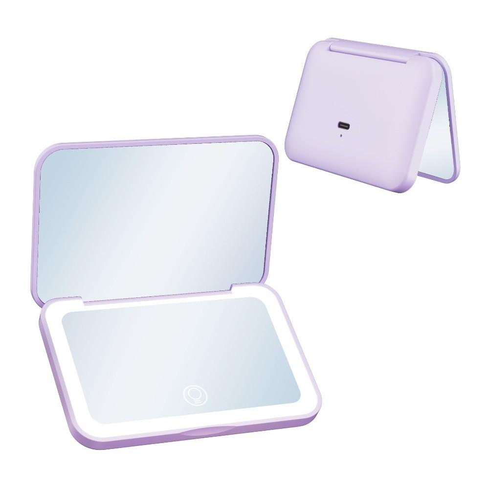 Adjustable LED Light Mirror With Touch Screen Vanity Mirror Portable Makeup Mirror Beauty Tools