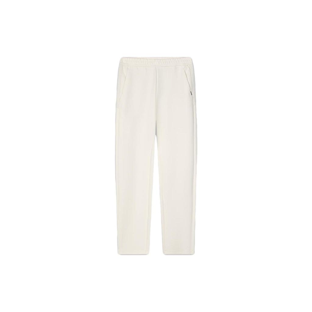 Fila Ensfargede rette strikkede fritidsbukser dame underdeler Off-White F11W414604F-IV