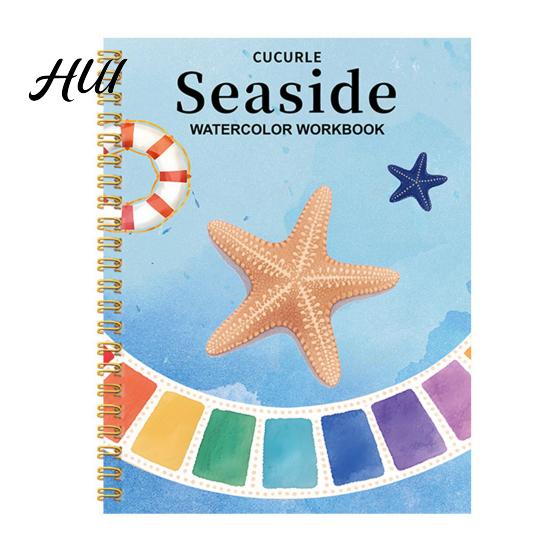 Step-by-step Watercolor Guide Book Workbook for Beginners Step-by-Step Painting Animal Flower Illustrations Coloring Paper Learning Techniques G