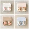 Cartoon Lens Box With Tweezers Drawer-Style Lens Case Portable Contact Lens Case  Travel