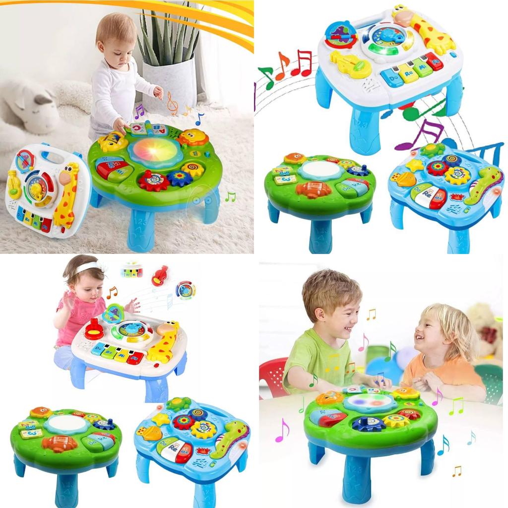 Colorful Ocean Animal Learning Table For Toddlers With Music And Lights For Fun Playtime