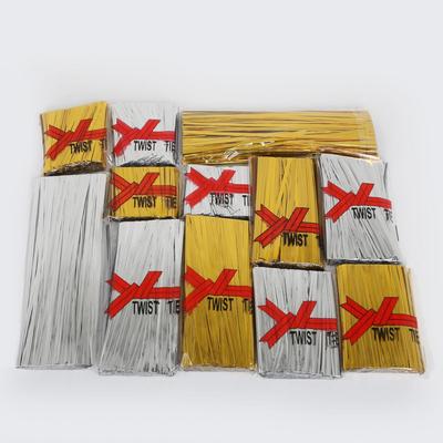 800 τμχ Συσκευασία γαμήλιας τούρτας Πρακτικές μεταλλικές κορδέλες Συρμάτινη τσάντα με στριφτή γραβάτα Καραμέλα Δώρο Γλειφιτζούρι Διακόσμηση σπιτιού