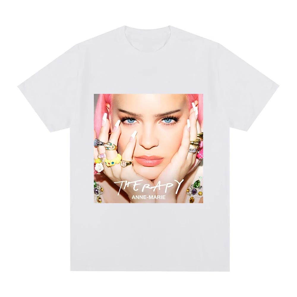

AnneMarie Therapy TShirt Summer Cotton Short Sleeve Tshirts Fashion Graphic Printing Round Neck Clothing Women Unisex Tshirts S
