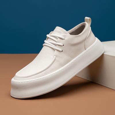 2025 Direct Supply Men's Shoes Spring New Casual Board Shoes Thick-soled Breathable Low-top Martin Boots One-pedal Trendy Shoes
