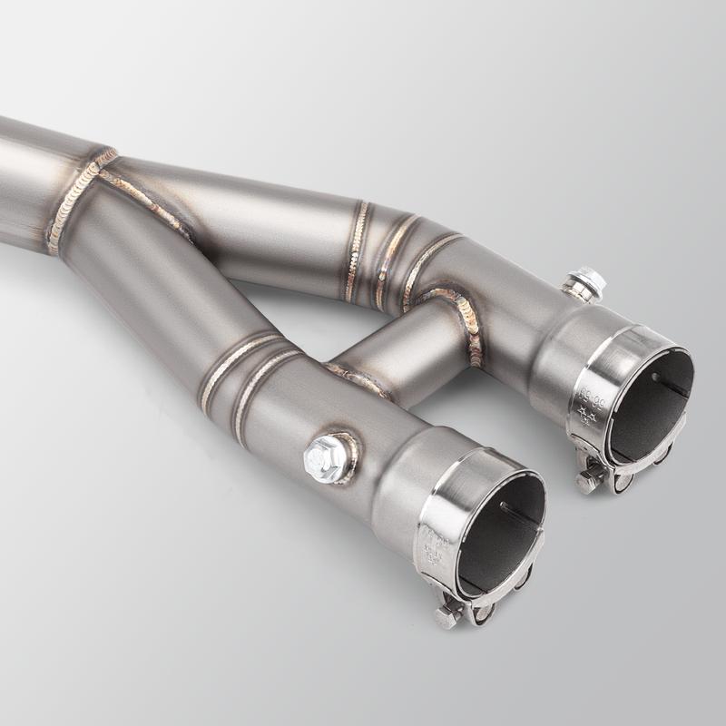 Slip On For YZF-R1 R1 R1M MT10 2015 - 2022 Motorcycle Exhaust Escape System Connect the original muffler Middle Pipe