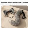 Cat Ear Headband with Tail Furry Ears Long-Lasting for Cosplayers