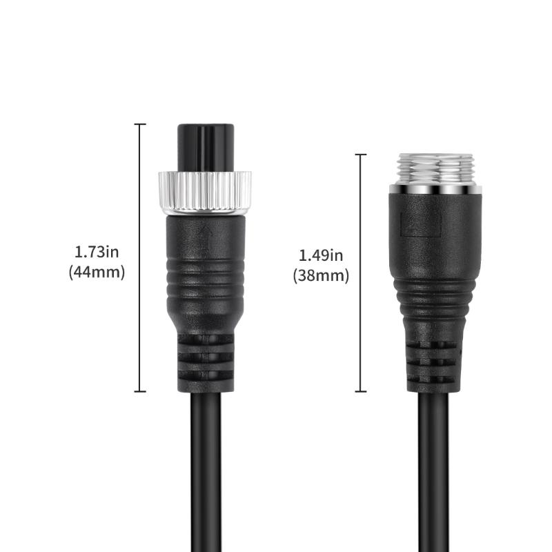 Camera Cable 4Pin Flexible Lengths Aviation Video Extension CableFor Commercial Trucks And Buses Vehicle Backup Cord