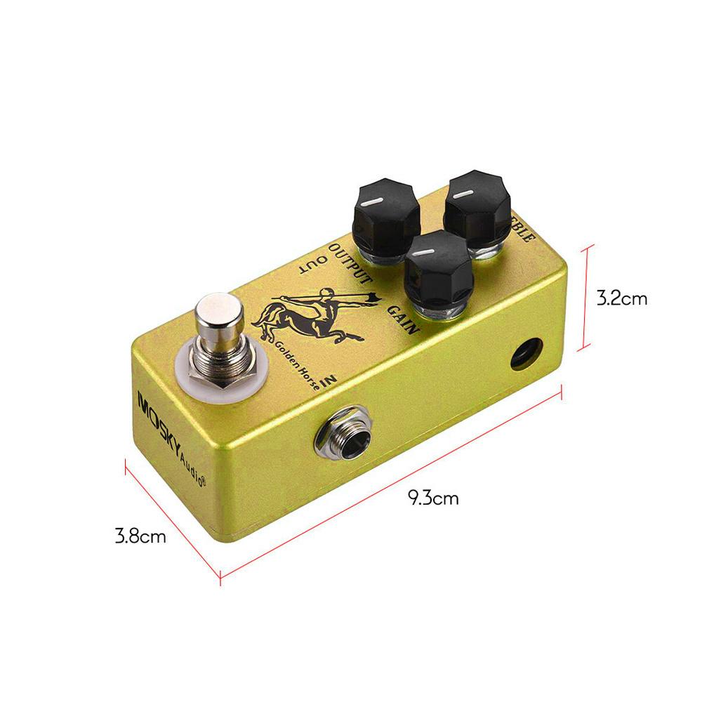 MOSKYAudio Silver Horse Overdrive Boost Guitar Effect Pedal Full Metal Shell True Bypass