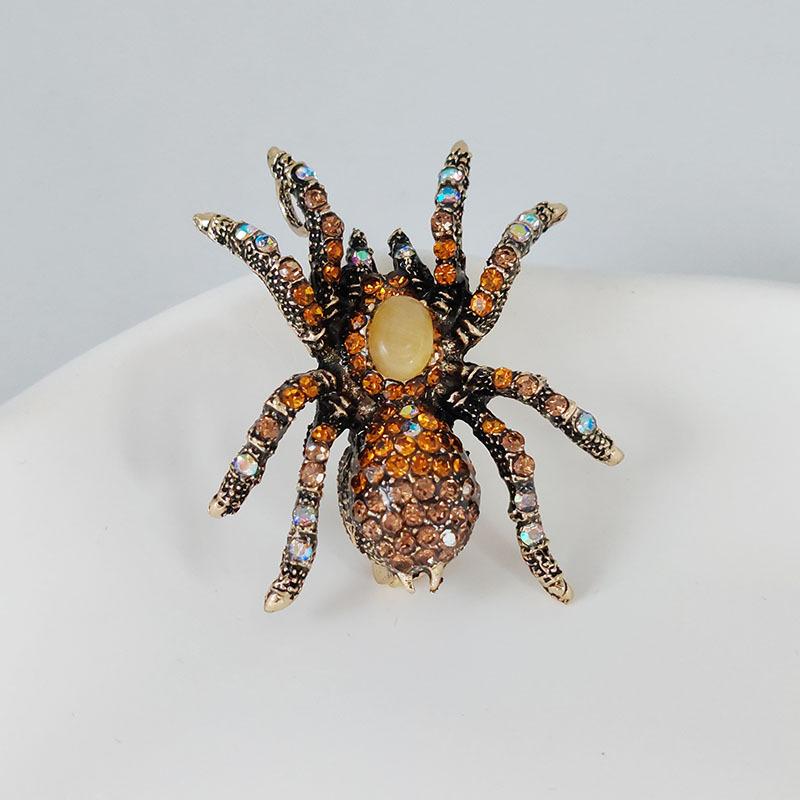 Broszka Pająk Vintage Przesadzony Owad Broszka Pin Osobowość Akcesorium