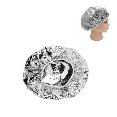 1 adet alüminyum folyo şapka su geçirmez Spa kuaför duş şapkası tek kullanımlık ev şapkaları saç bakımı koruyucu