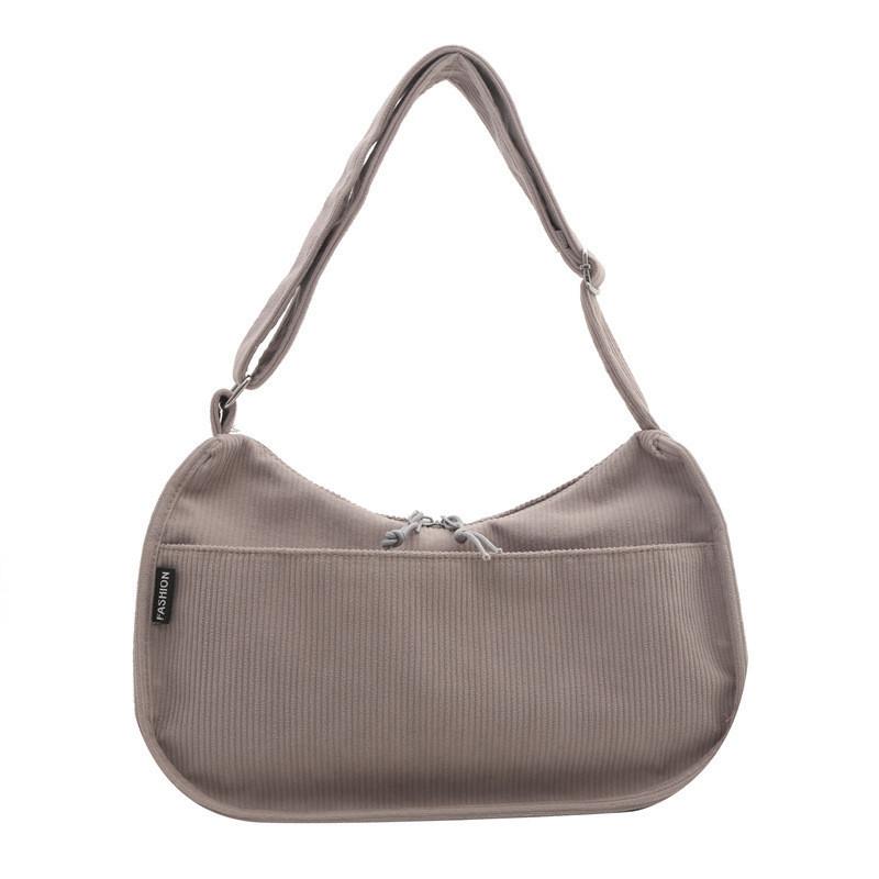 Fashionable Street Style Korean Shoulder Bag 2024 Spring Large Capacity Versatile Crossbody Bag серый