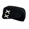 Solid Black Pen Bag Canvas Stationery Bag Portable Pencil Case  School Supplies
