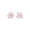 Silver Needle Super Fairy Woven Floral Earrings for Women - New Unique Design, Light Luxury Resort Style Versatile Accessory