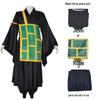 Jujutsu Kaisen Geto Suguru Costume Cosplay Nero e Blu Set per Performance Teatrale Anime