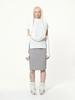 Okak Deriya-Eyelet Skirt (Gray)