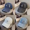 Vintage Denim Baseball Cap For Women Men With Embellished Water Drip Stars Stylish Sun Hat