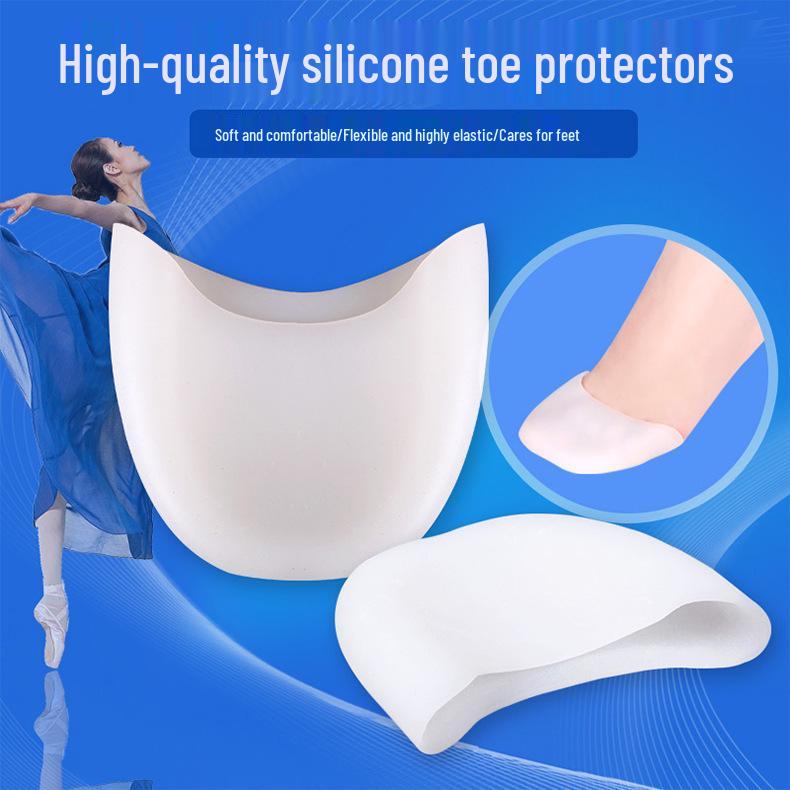 Silicone Anti-Friction Toe Cap and Forefoot Protector with Holes - Thickened, Super Soft Sleeve