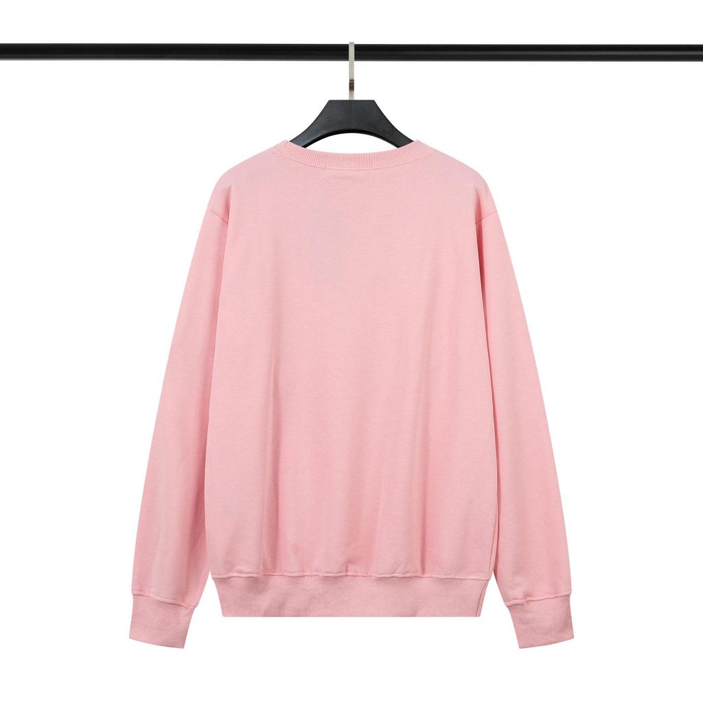 Cross ClassicSTONE Solid Round Neck Badge Long Sleeve Unisex Hoodie