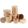 Pabei 560ml Disposable Kraft Paper Food Bucket