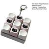 9-Key Black Cat Fidget Keyboard Stress Relief Keyboard Finger Clicker Keychain Office School Travel Decompression Button Sensory Toy