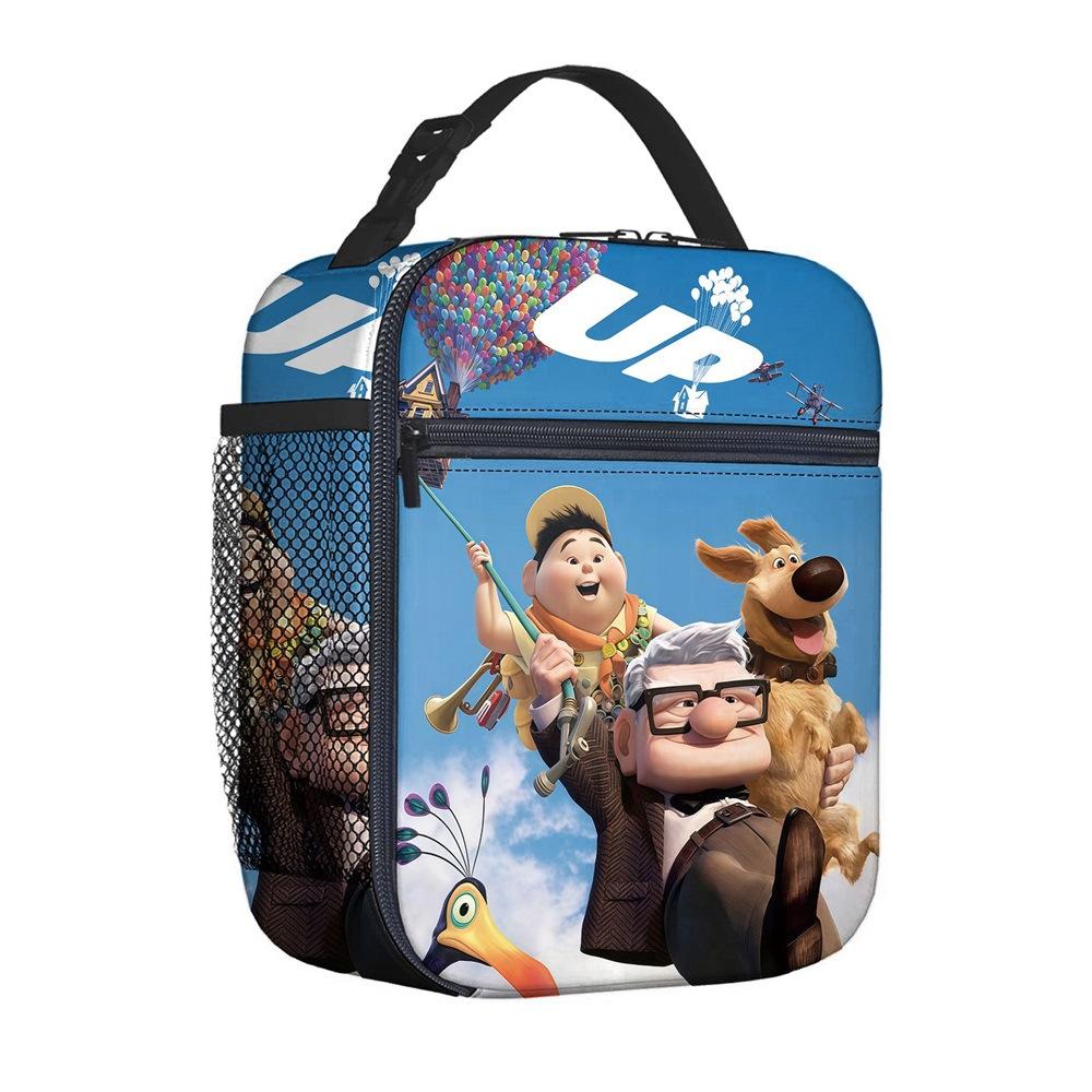 Borsa per Pasto Portatile Borsa Quadrata per Pasto Completamente Stampata Borsa per il Pranzo dei Bambini Borsa per Picnic della Scuola Elementare