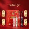 YikouLe 4-Piece Festive Soft-Bristle Toothbrush Set for Events and Home Use