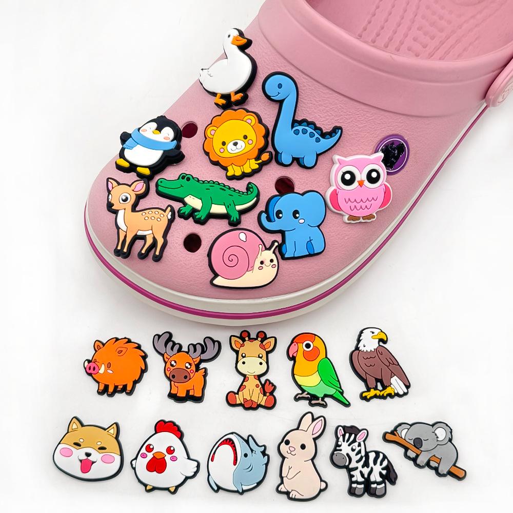 Shoe Charms: 20 Animal-Themed PVC Accessories for Hole Shoes
