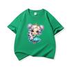 Kids Cotton T Shirt Crowned Princess Girl With Pastel Unicorn Print Crew Neck Short Sleeve Tee Casual Boys Girls Summer Tops