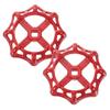 Outdoor Faucet 10 X 10mm Round Wheel Replacement Faucet Handles for Bathroom Handles, 2pcs, - Handles, Garden, Courtyard, (Red)