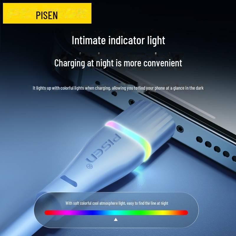 PISEN 20W Lightning Cable for Super Fast Charging - Compatible with Apple iPhone 14/12/13 Pro.