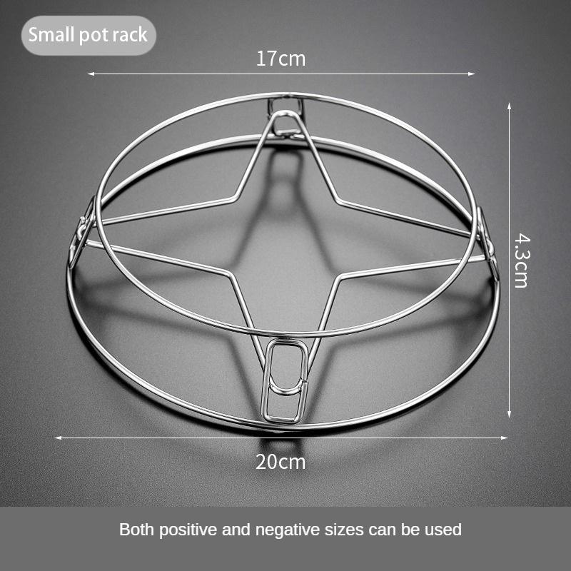 Pot Rack Multi-function Place Firmly Reinforcement And Thickening Easy To Clean Storage Rack Stainless Steel Durable Pot Pad