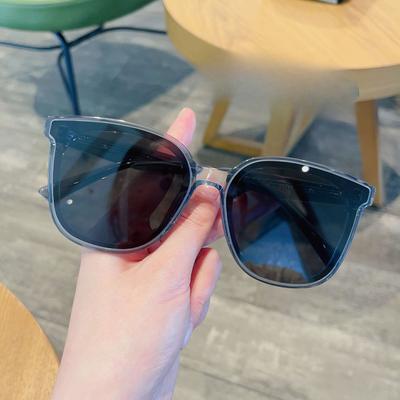 Sheet Sunglasses for Women, High-end Sun Protection and Anti-UV Sunglasses for Men, Korean Version, Trendy Smoky Gray for Driving
