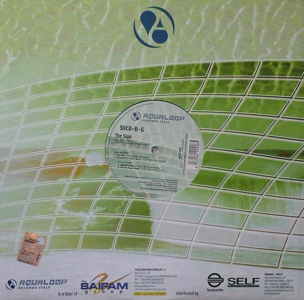 

12-дюймовая пластинка SVEN-RG, BASS-T - The Sign AQUA009 Aqualoop Пластинка 2003 Италия Танцевальная и электронная музыка Б/у