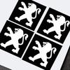 14mm Car Remote Key Stickers Emblem Car Accessories Styling For Peugeot 206 607 508 301 407 205 107 5008 106 406 408 807 308 108