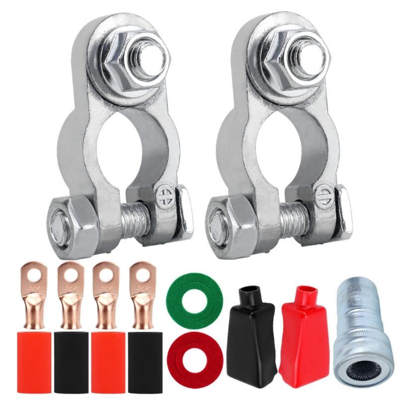 Battery Terminal Connector Kit with Ergonomic Designs Auto Battery Connector Easy to Use for Car & Boat Application