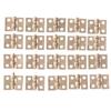 50Pcs Tiny Golden Mini Small Metal Hinge for 1/12 House Miniature Cabinet Furniture Fittings for Cabinets 10 X 8mm Home Hardware