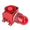 Industrial Siren Alarm Volume Tone Adjustable Waterproof Strong Bright Wall Mount Outdoor Siren Strobe EU Plug 220V