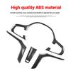 ABS Kohlefaser Auto Lenkrad Knopf Abdeckung Zierleisten Aufkleber Für BMW 3 5 Serie G20 G30 X3 X4 G01 G02 2018-Auto Zubehör