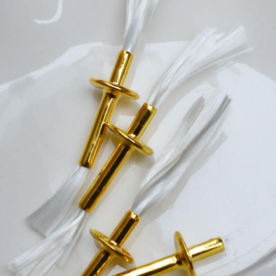 Alloy Lotus Wick Holder for Butter and Kerosene Lamps - Temple Lighting Accessory