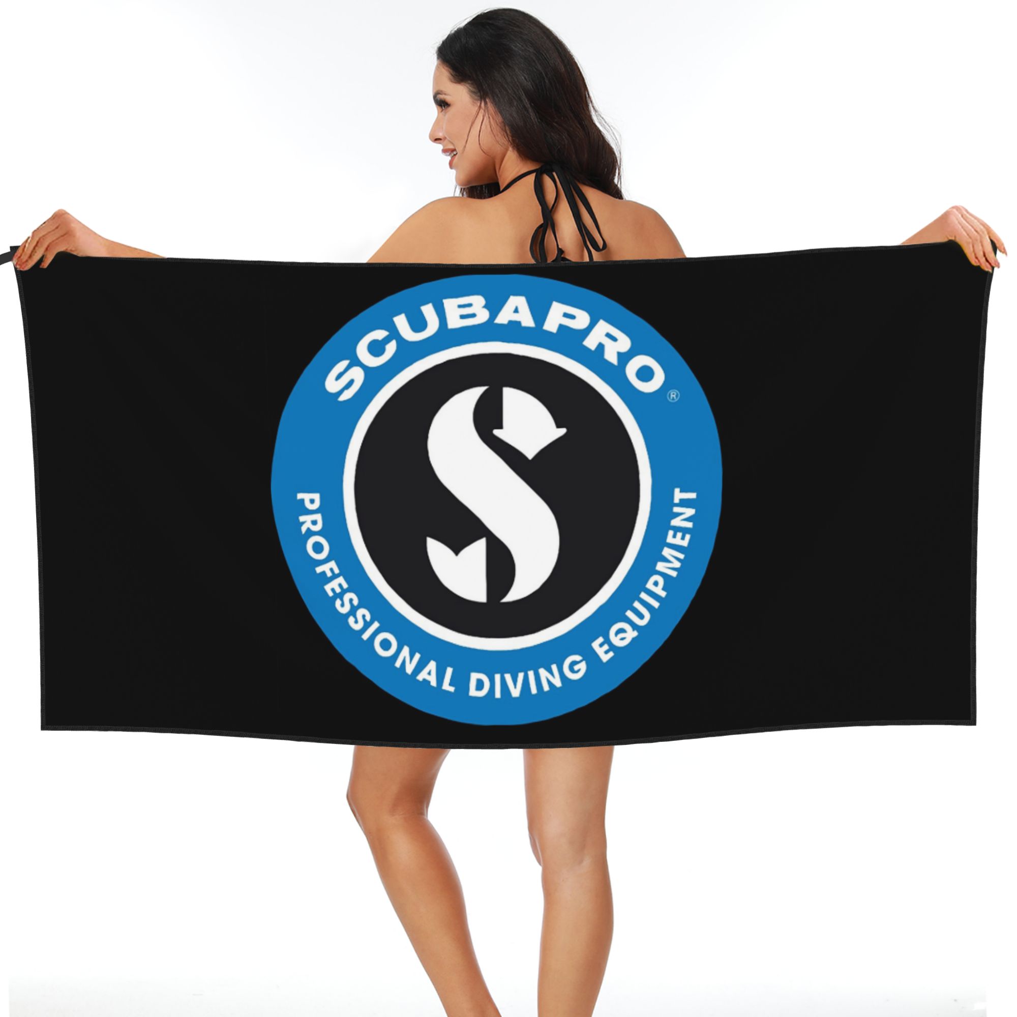 

Scubapros Diving Logo Beach Towel Soft Microfiber Quick Dry Absorbent Quick Towels For Yoga W40*H60(CM)