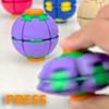 Nuova Pallina Fidget Squishy a Ingranaggi 3D Doppio Pressione Rotazione Finger Spinner Tascabile Portatile Sollievo dallo Stress Giocattolo per Adulti Ansia
